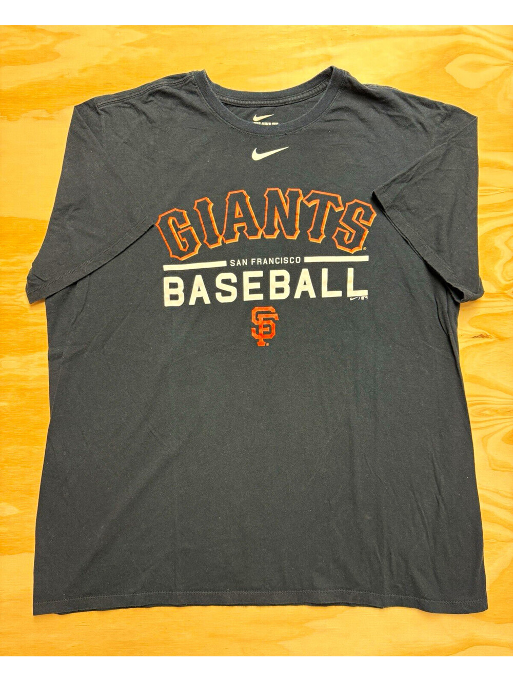 Nike San Francisco Giants MLB Black Short Sleeve T-Shirt Shirt Size XXL
